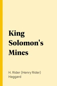 King Solomon's Mines_cover