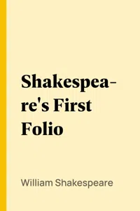 Shakespeare's First Folio_cover