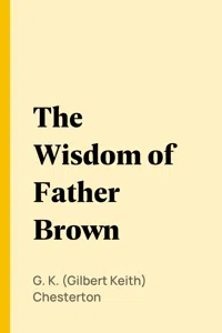 The Wisdom of Father Brown_cover