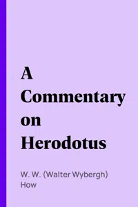 A Commentary on Herodotus_cover