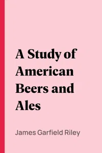 A Study of American Beers and Ales_cover