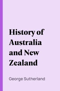 History of Australia and New Zealand_cover