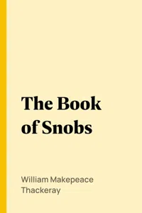 The Book of Snobs_cover