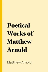 Poetical Works of Matthew Arnold_cover