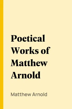 Poetical Works of Matthew Arnold