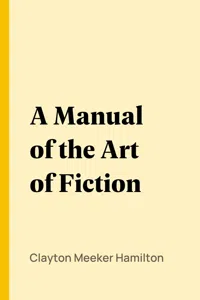 A Manual of the Art of Fiction_cover