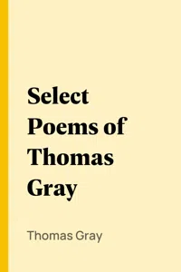 Select Poems of Thomas Gray_cover