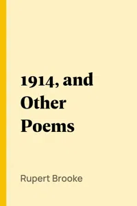 1914, and Other Poems_cover