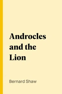 Androcles and the Lion_cover