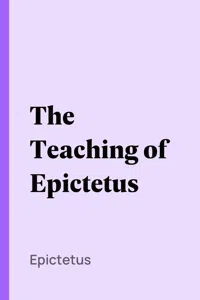 The Teaching of Epictetus_cover