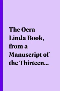 The Oera Linda Book, from a Manuscript of the Thirteenth Century_cover