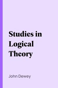 Studies in Logical Theory_cover