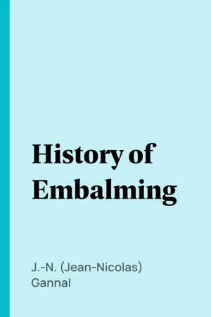 History of Embalming