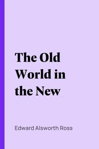 The Old World in the New_cover
