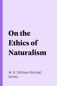 On the Ethics of Naturalism_cover