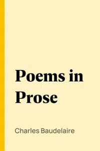 Poems in Prose_cover