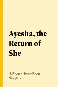 Ayesha, the Return of She_cover