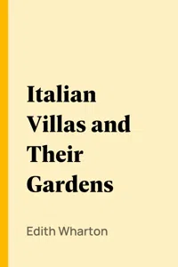 Italian Villas and Their Gardens_cover