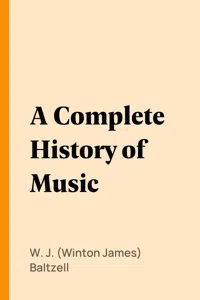 A Complete History of Music_cover