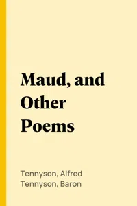 Maud, and Other Poems_cover