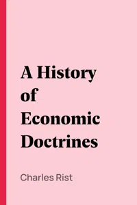 A History of Economic Doctrines_cover