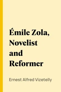 Émile Zola, Novelist and Reformer_cover