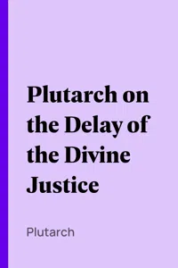 Plutarch on the Delay of the Divine Justice_cover