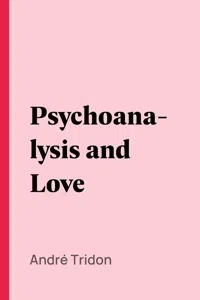 Psychoanalysis and Love_cover