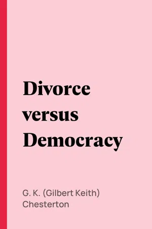 Divorce versus Democracy