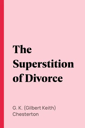 The Superstition of Divorce