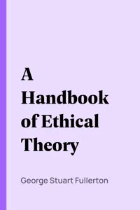 A Handbook of Ethical Theory_cover