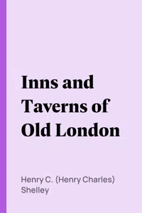 Inns and Taverns of Old London_cover