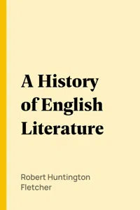 A History of English Literature_cover