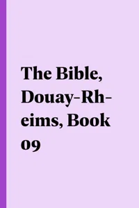 The Bible, Douay-Rheims, Book 09_cover