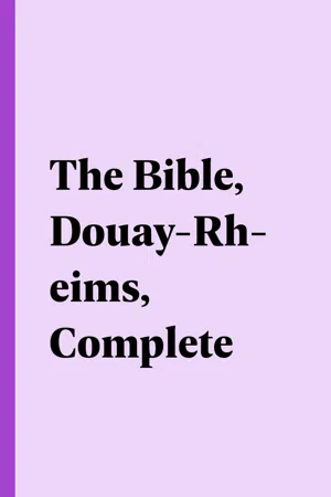 The Bible, Douay-Rheims, Complete