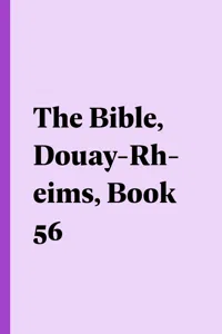 The Bible, Douay-Rheims, Book 56_cover