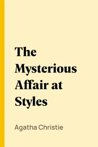 The Mysterious Affair at Styles_cover