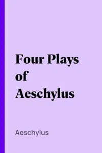 Four Plays of Aeschylus_cover