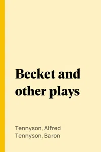 Becket and other plays_cover