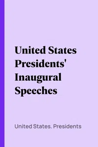 United States Presidents' Inaugural Speeches_cover