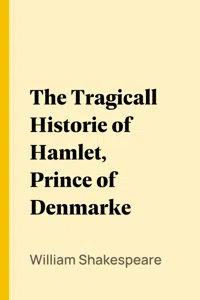 The Tragicall Historie of Hamlet, Prince of Denmarke_cover