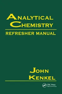 Analytical Chemistry Refresher Manual_cover