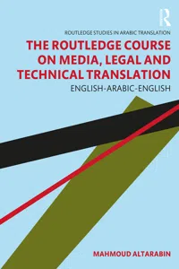 The Routledge Course on Media, Legal and Technical Translation_cover