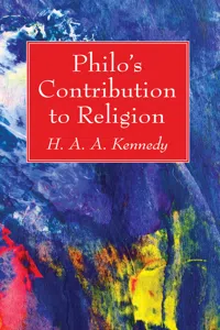 Philo's Contribution to Religion_cover