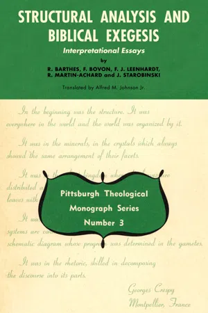 Structural Analysis and Biblical Exegesis