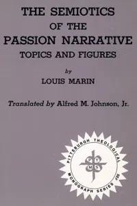 The Semiotics of the Passion Narrative_cover