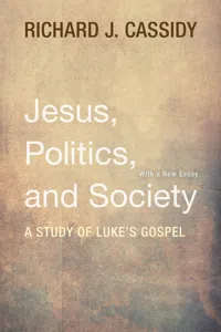 Jesus, Politics, and Society_cover