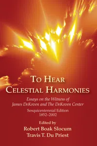 To Hear Celestial Harmonies_cover