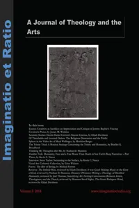Imaginatio et Ratio: A Journal of Theology and the Arts, Volume 3, Issue 1_cover