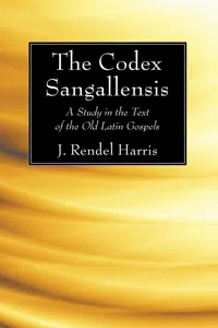 The Codex Sangallensis_cover